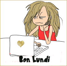 Gif animé Bon lundi mal reveillée